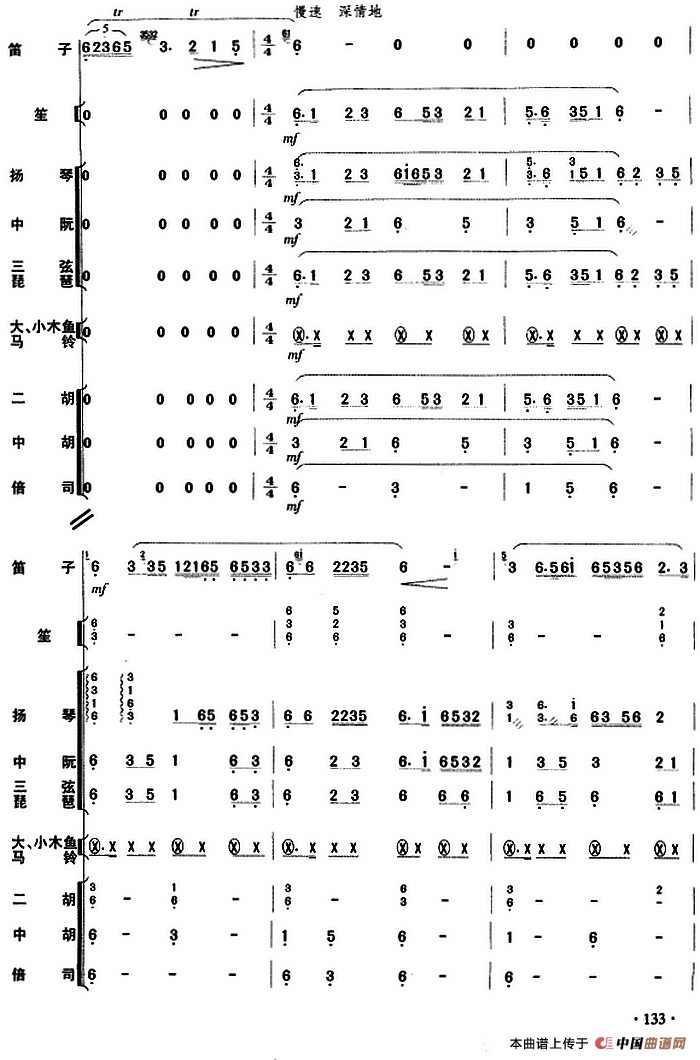 牧民新歌（民乐队总谱）