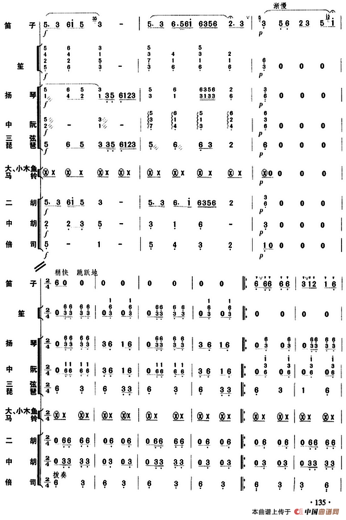 牧民新歌（民乐队总谱）