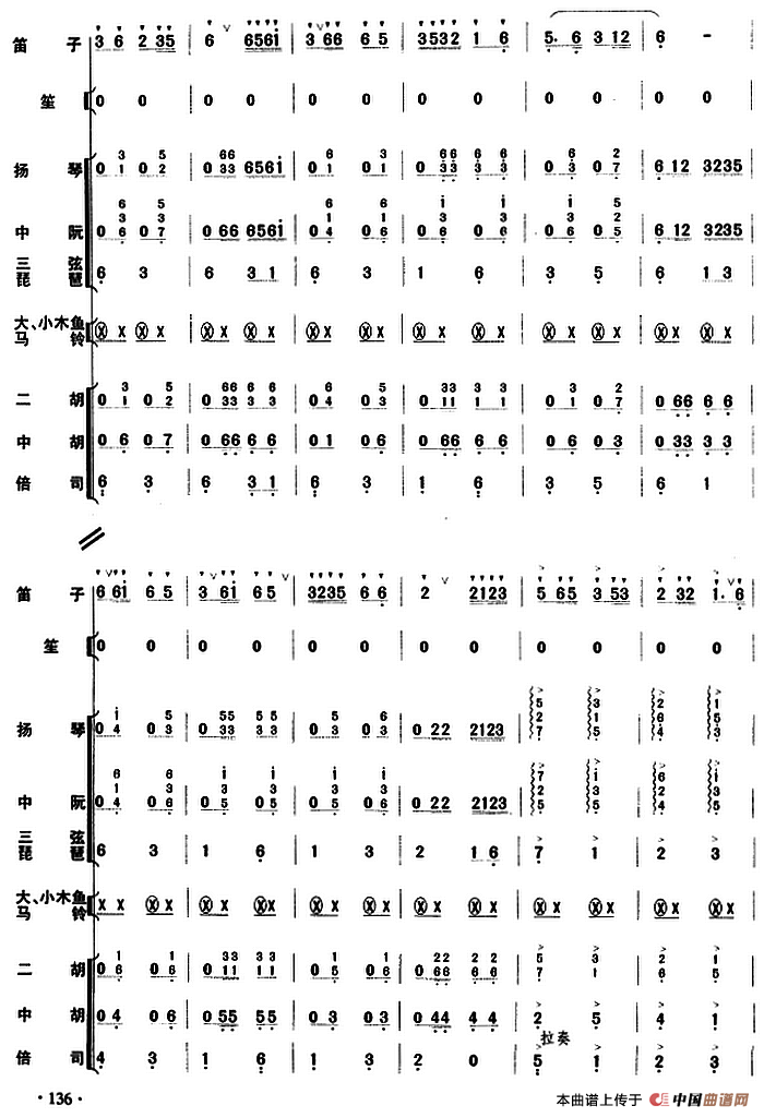 牧民新歌（民乐队总谱）