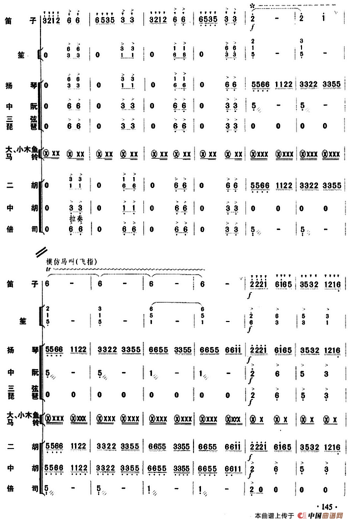 牧民新歌（民乐队总谱）