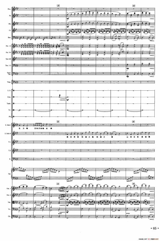 和谐之美（何沐阳词 姚峰曲、声乐及伴奏总谱）