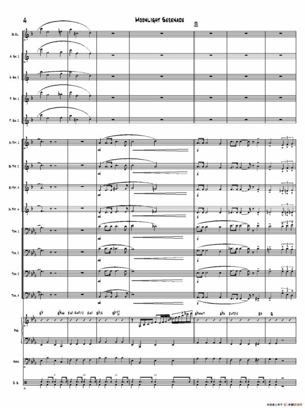Moonlight Serenade（爵士乐队总谱）