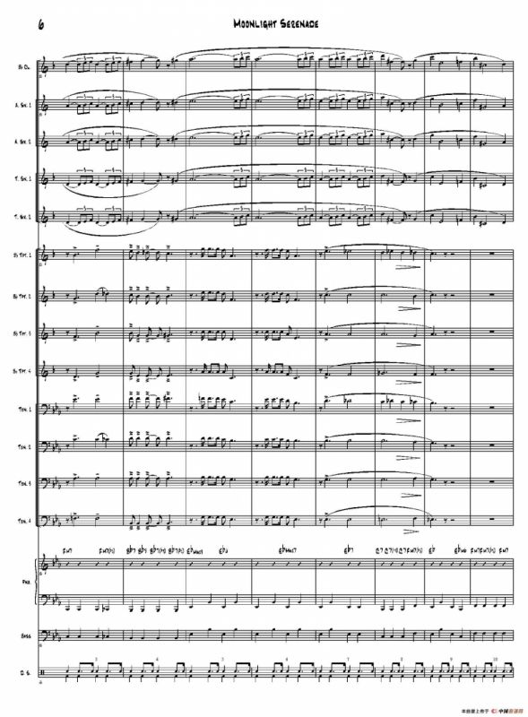 Moonlight Serenade（爵士乐队总谱）