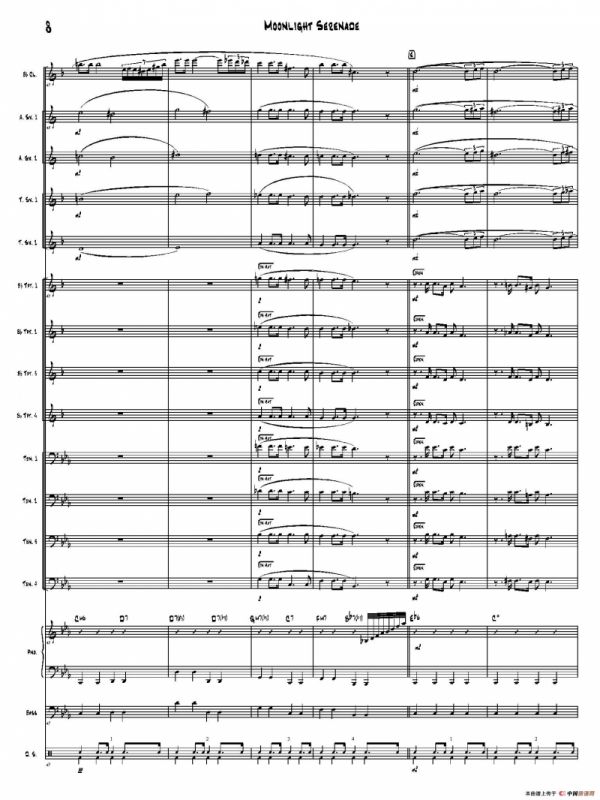 Moonlight Serenade（爵士乐队总谱）