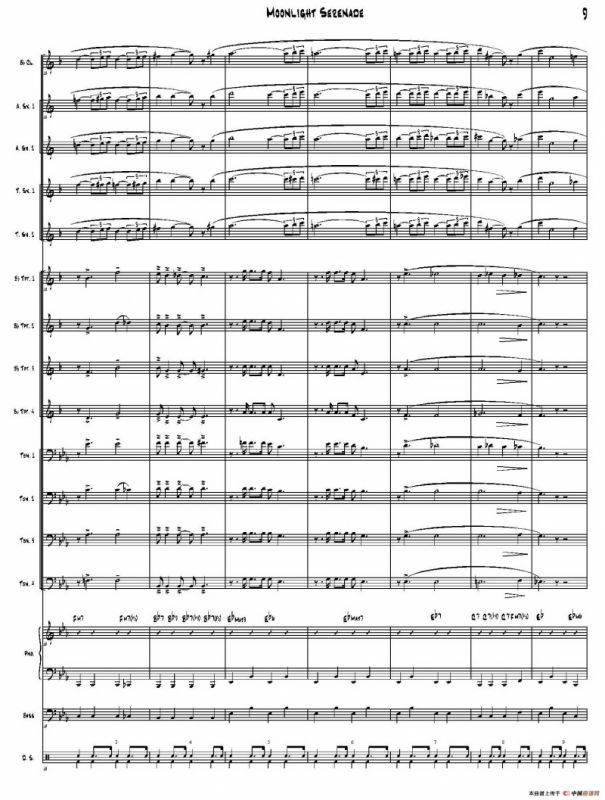 Moonlight Serenade（爵士乐队总谱）