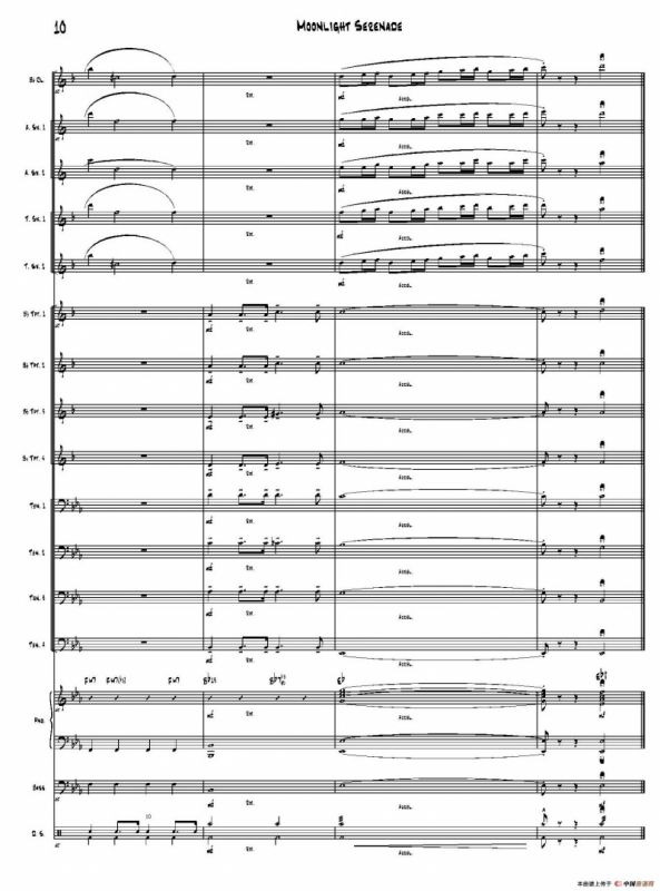 Moonlight Serenade（爵士乐队总谱）