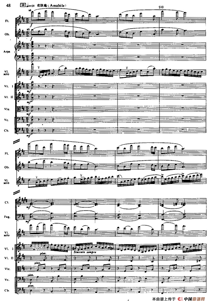 抹去吧眼角的泪（选自电影《生活的颤音》、总谱）