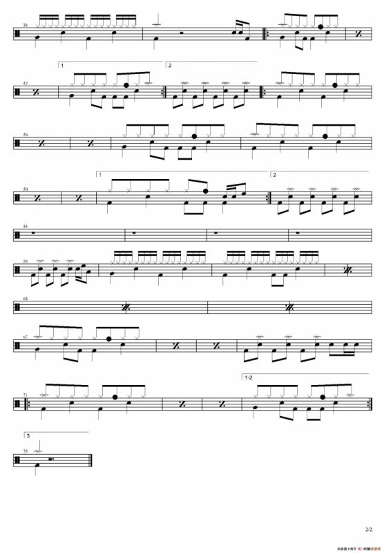 Get Down（鼓谱）