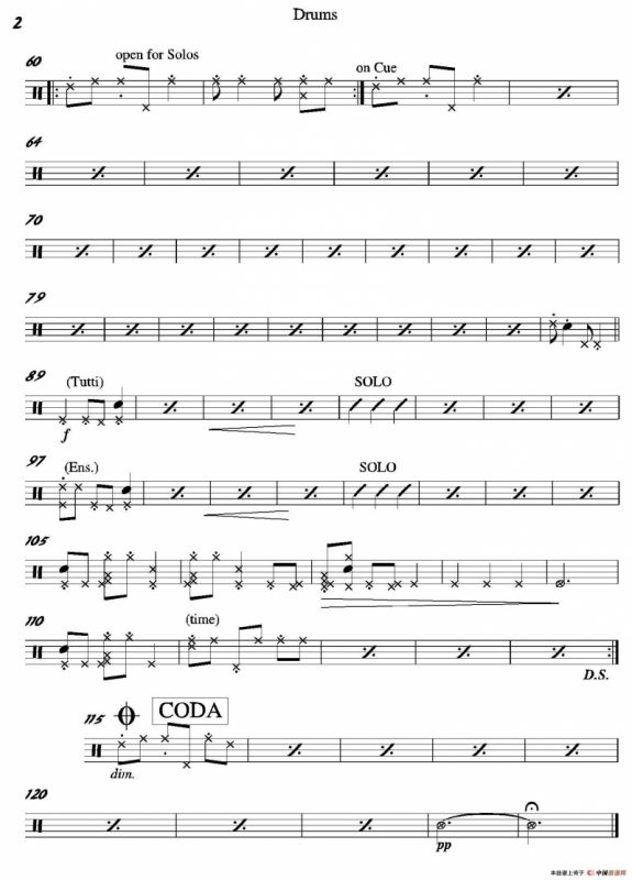 Macht Hoch Die Tru…（爵士鼓分谱）