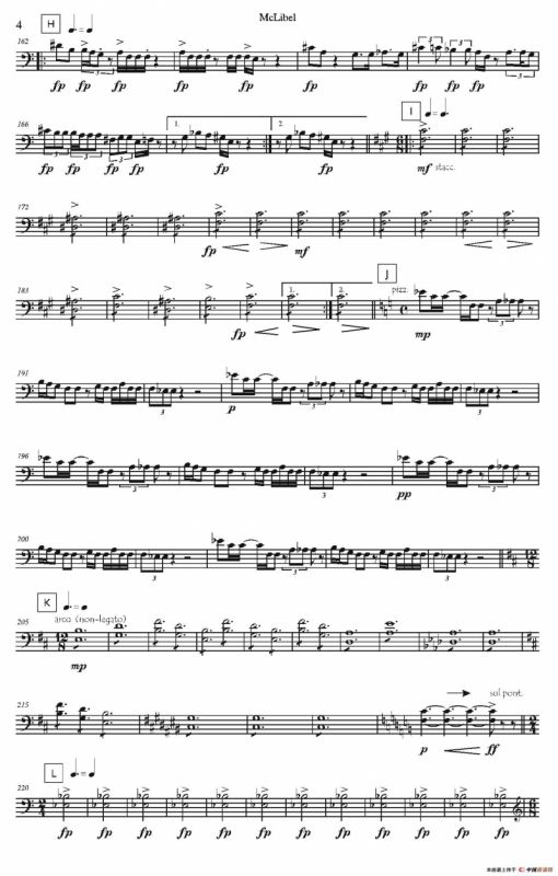 Mclibel（五重奏贝斯分谱）