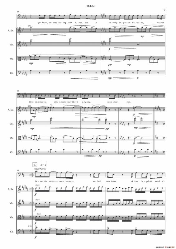 Mclibel（小提琴中提琴萨克斯声乐贝斯五重奏）