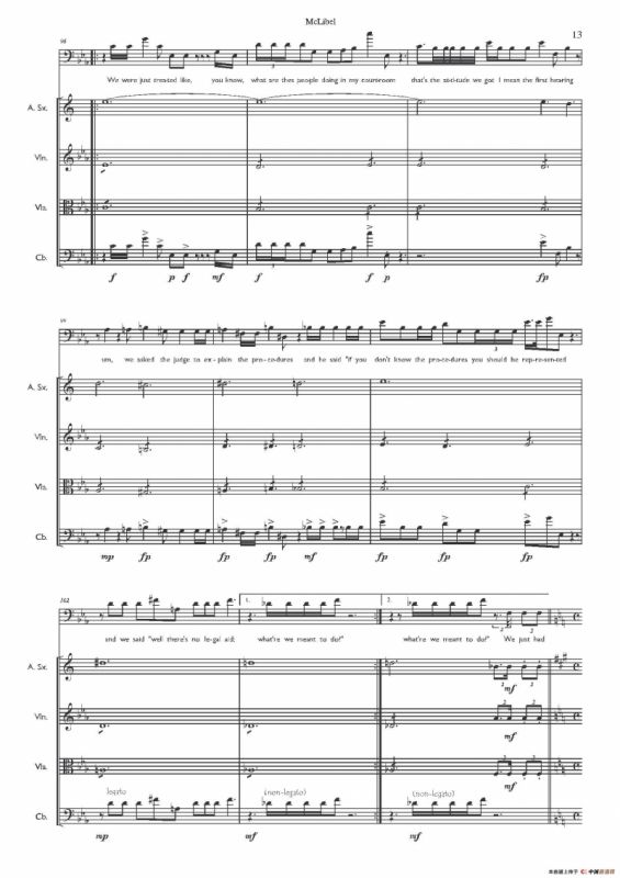 Mclibel（小提琴中提琴萨克斯声乐贝斯五重奏）