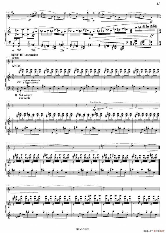 Lustration for The Millennium（双簧管独奏+钢琴伴奏）