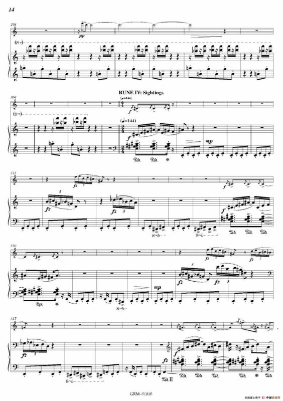 Lustration for The Millennium（双簧管独奏+钢琴伴奏）