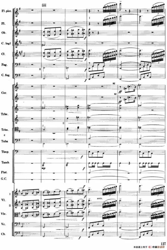 红色娘子军音乐会组曲9.常青就义（管弦乐总谱）