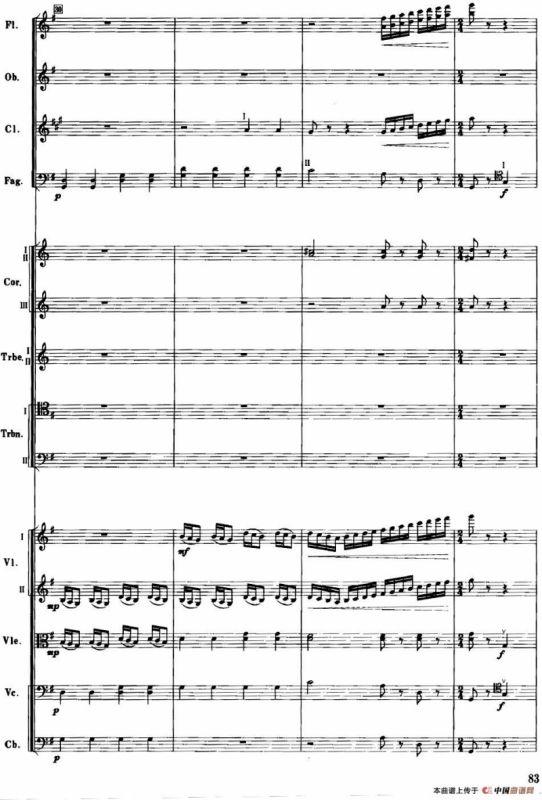 红色娘子军音乐会组曲7.快乐的女战士（管弦乐总谱）