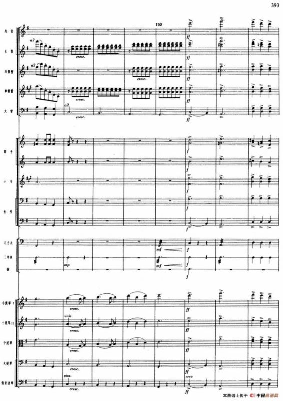 舞剧《白毛女》第八场 将革命进行到底（五）庆翻身（总谱）