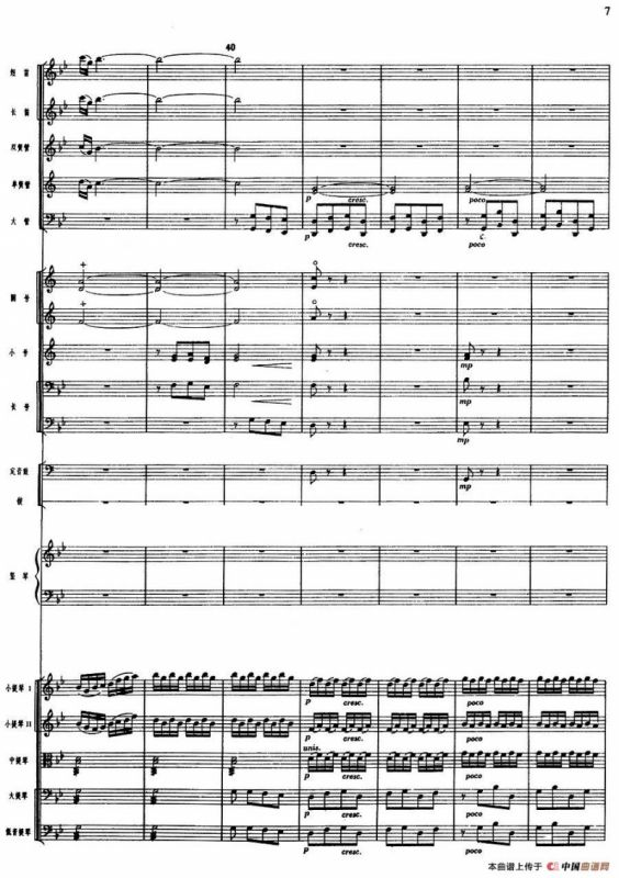 舞剧《白毛女》序曲（总谱）