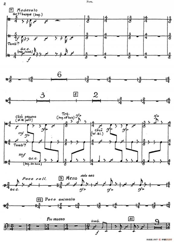 Nonetto（打击乐器组分谱）