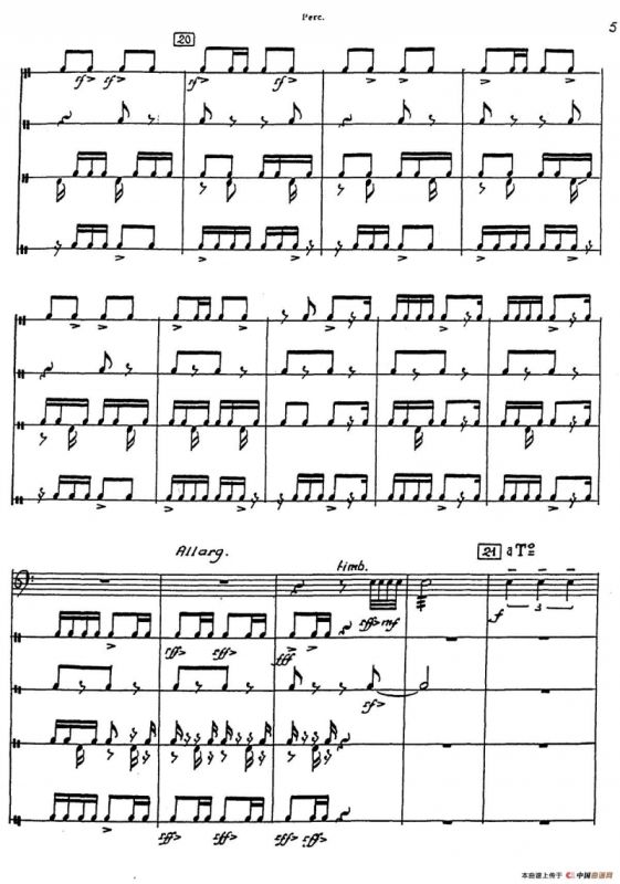 Nonetto（打击乐器组分谱）