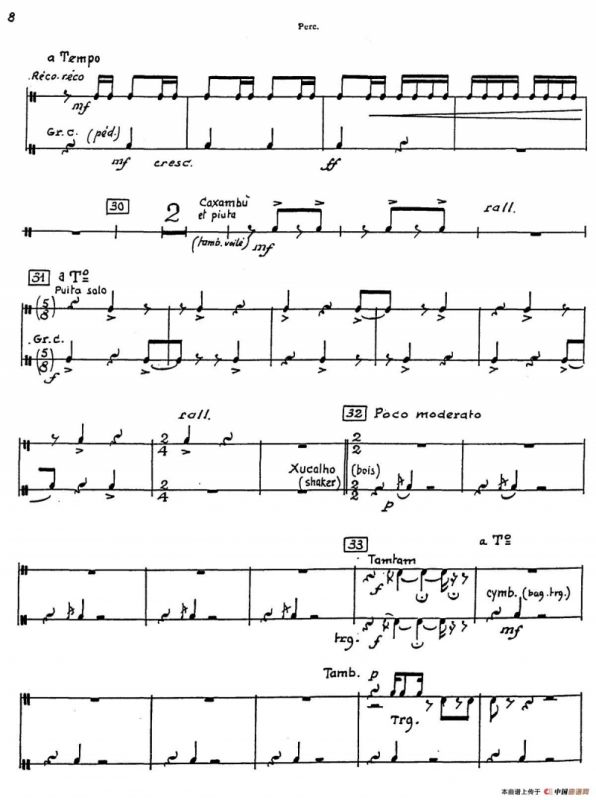 Nonetto（打击乐器组分谱）