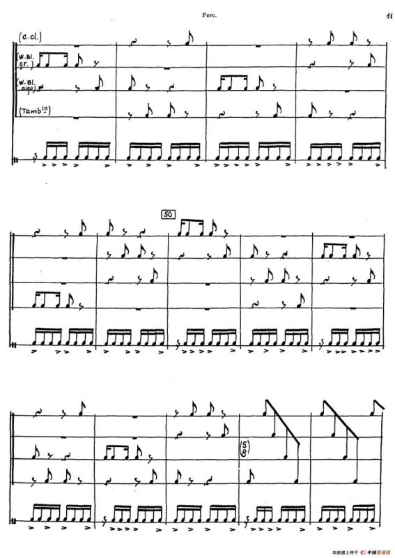 Nonetto（打击乐器组分谱）