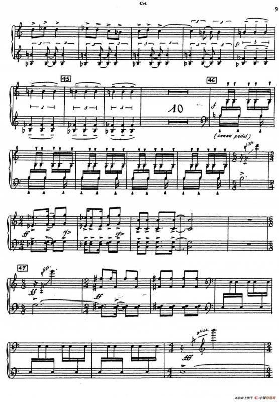 Nonetto（钢片琴分谱）