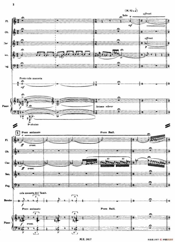 Nonetto（管乐团总谱）