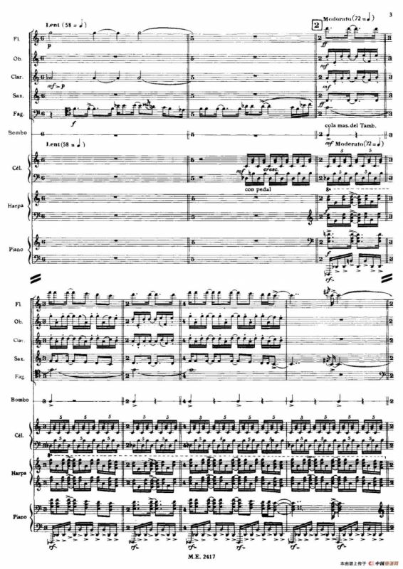 Nonetto（管乐团总谱）