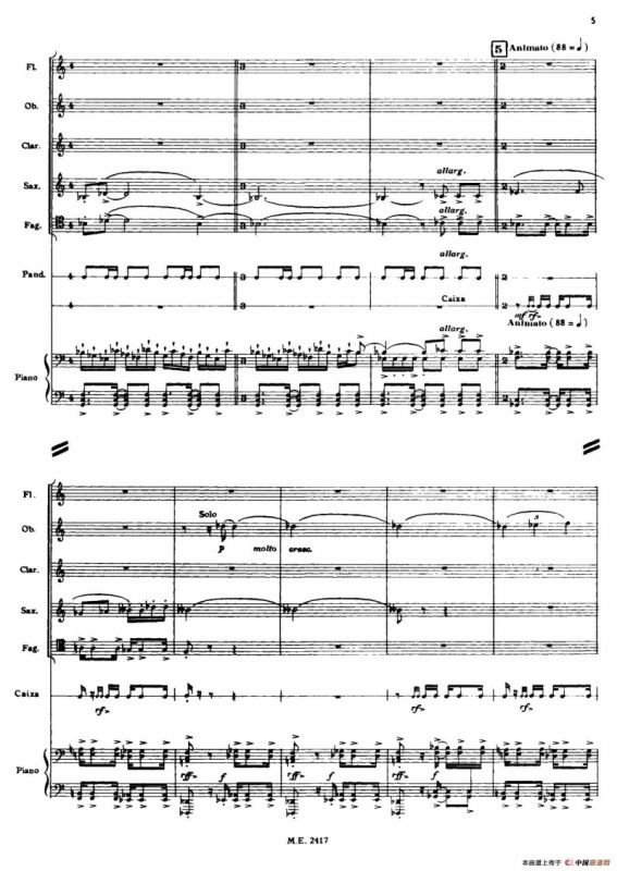 Nonetto（管乐团总谱）