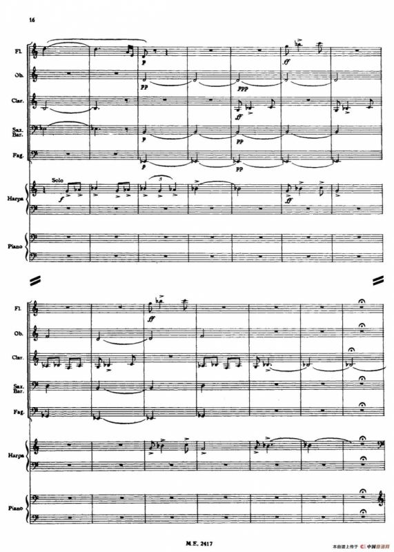 Nonetto（管乐团总谱）