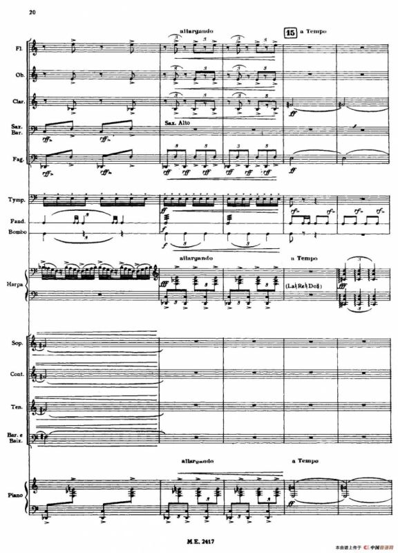 Nonetto（管乐团总谱）