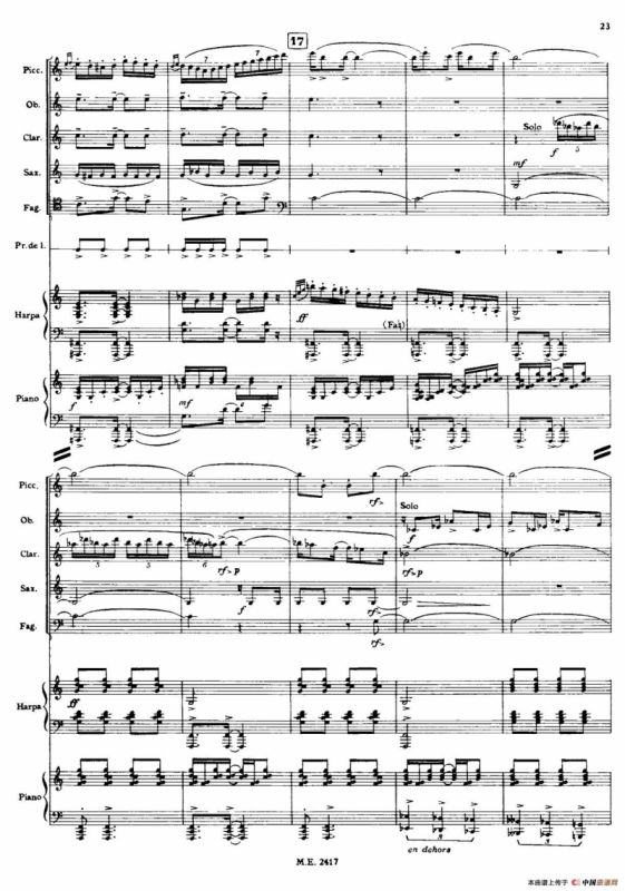 Nonetto（管乐团总谱）