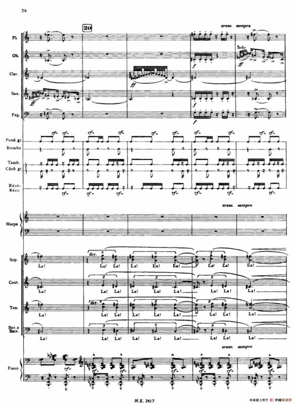 Nonetto（管乐团总谱）