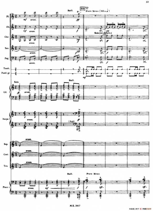 Nonetto（管乐团总谱）