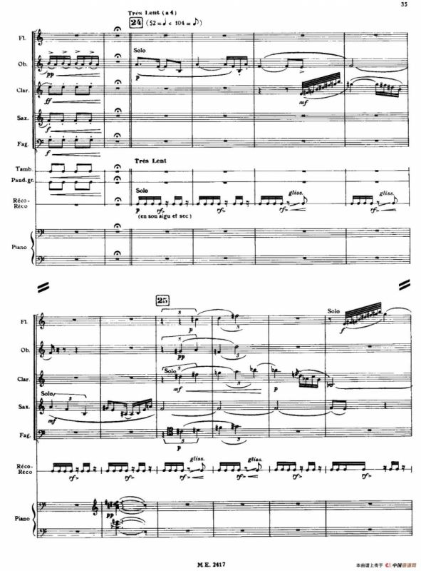 Nonetto（管乐团总谱）