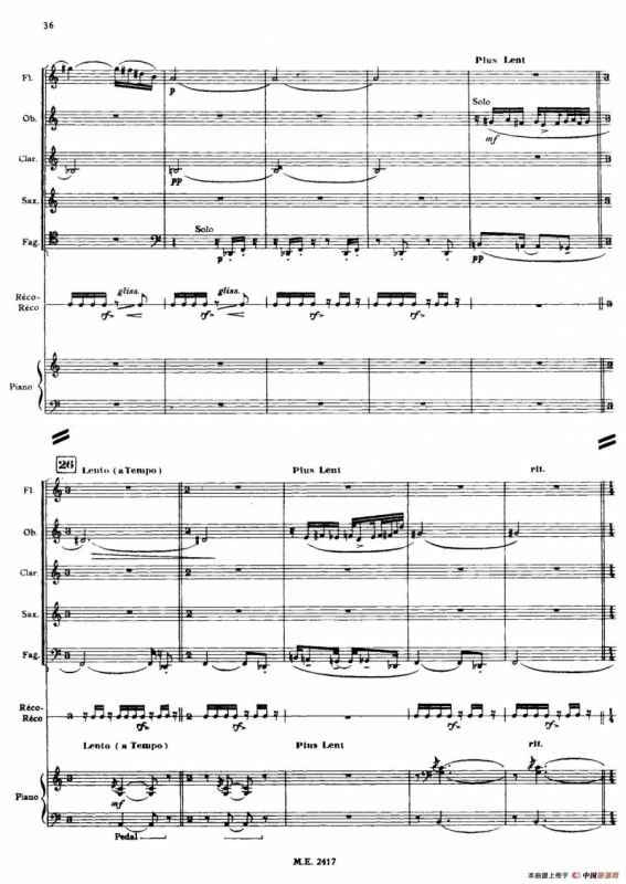 Nonetto（管乐团总谱）