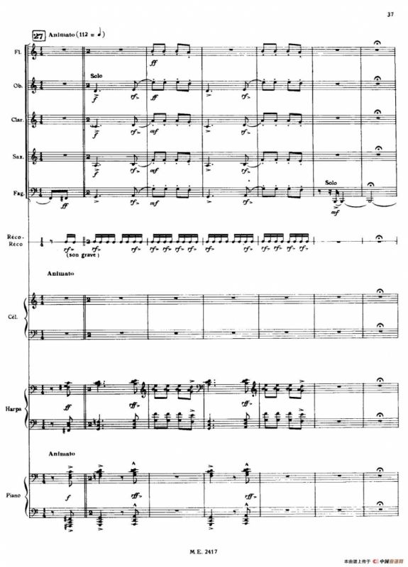 Nonetto（管乐团总谱）