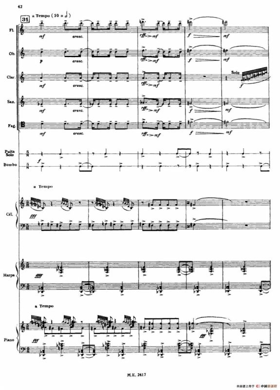 Nonetto（管乐团总谱）