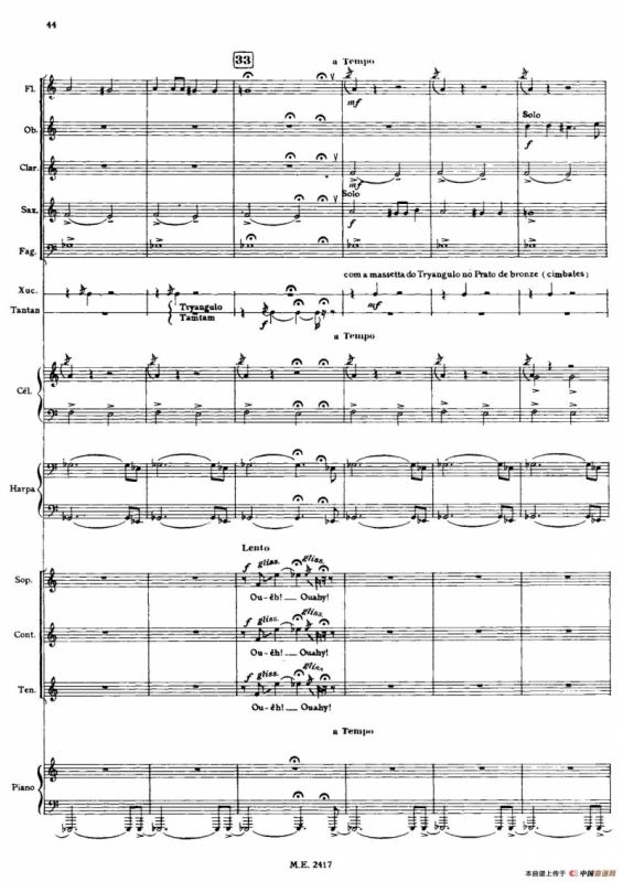 Nonetto（管乐团总谱）