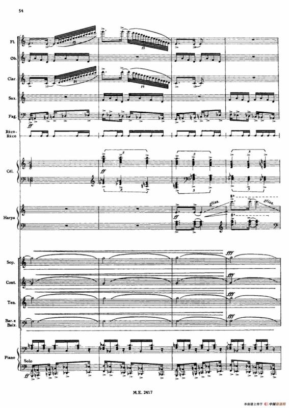 Nonetto（管乐团总谱）