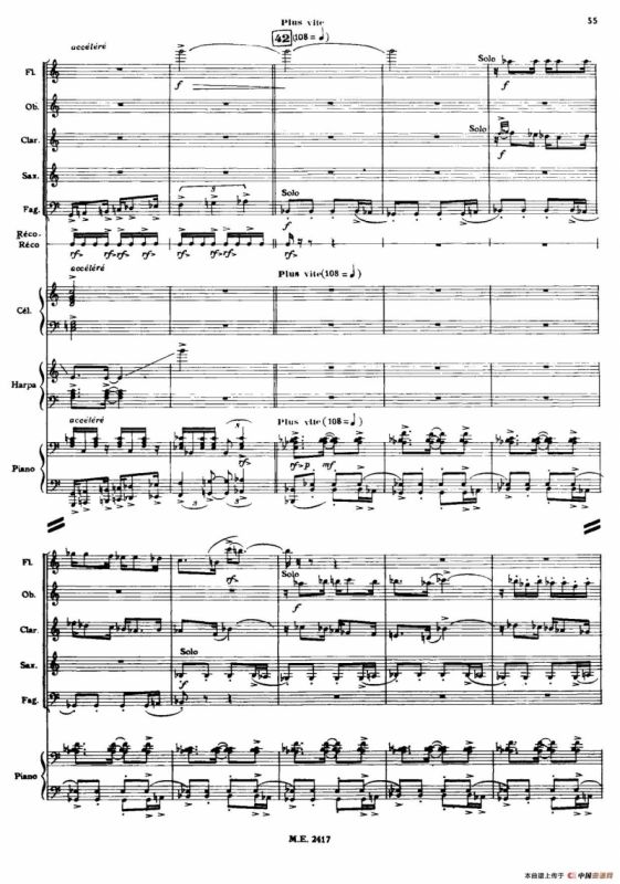 Nonetto（管乐团总谱）