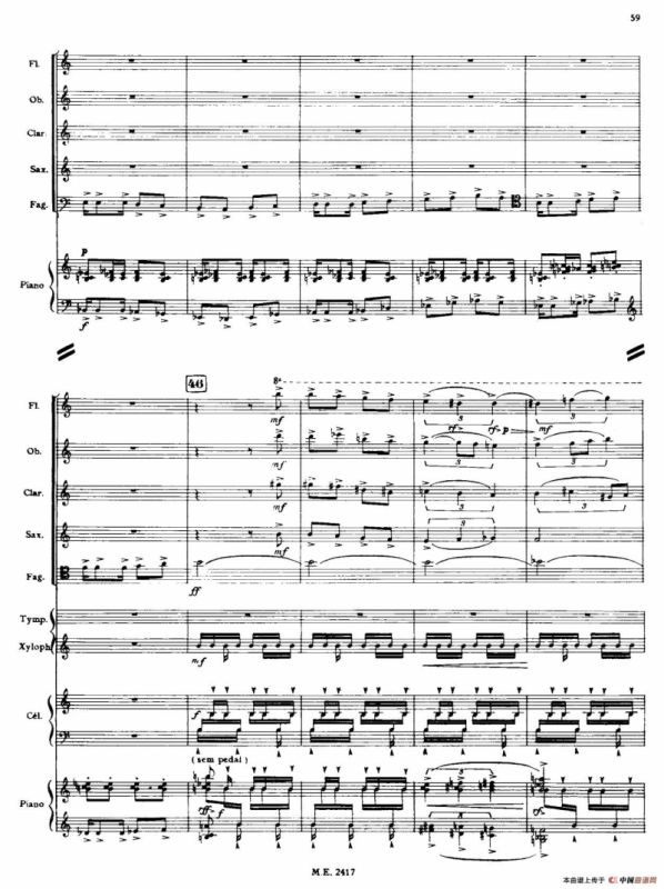 Nonetto（管乐团总谱）