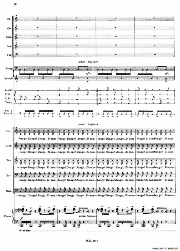 Nonetto（管乐团总谱）