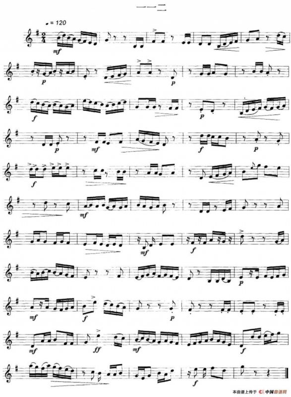 民乐视奏练习曲集（111—112）
