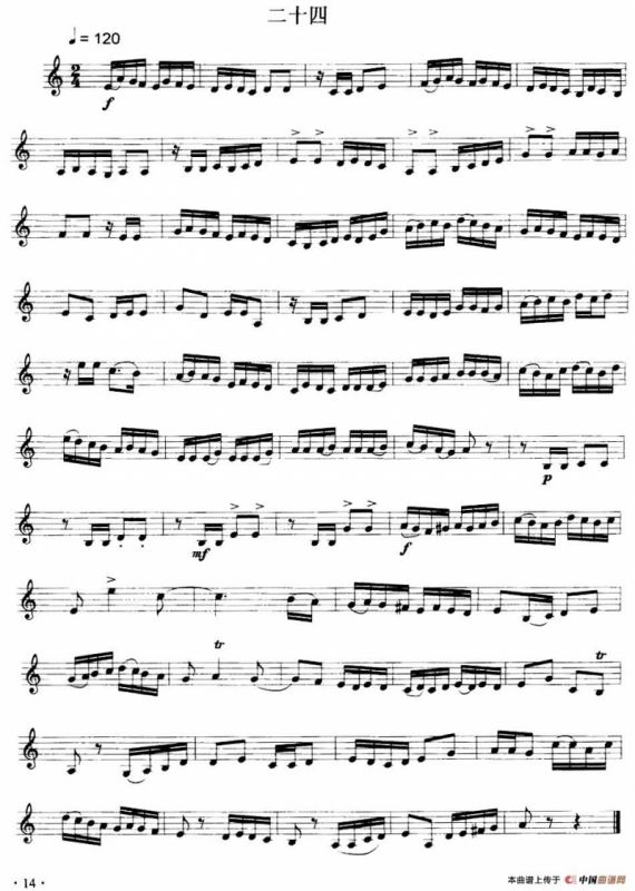 民乐视奏练习曲集（23—24）