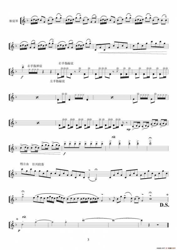 心弦（独弦琴独奏）