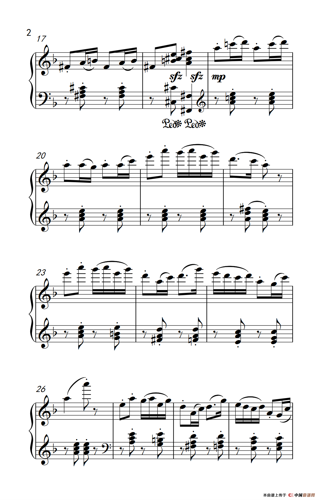 第五级 3.阿坝夜会（中央音乐学院 钢琴（业余）考级教程 4-6级）