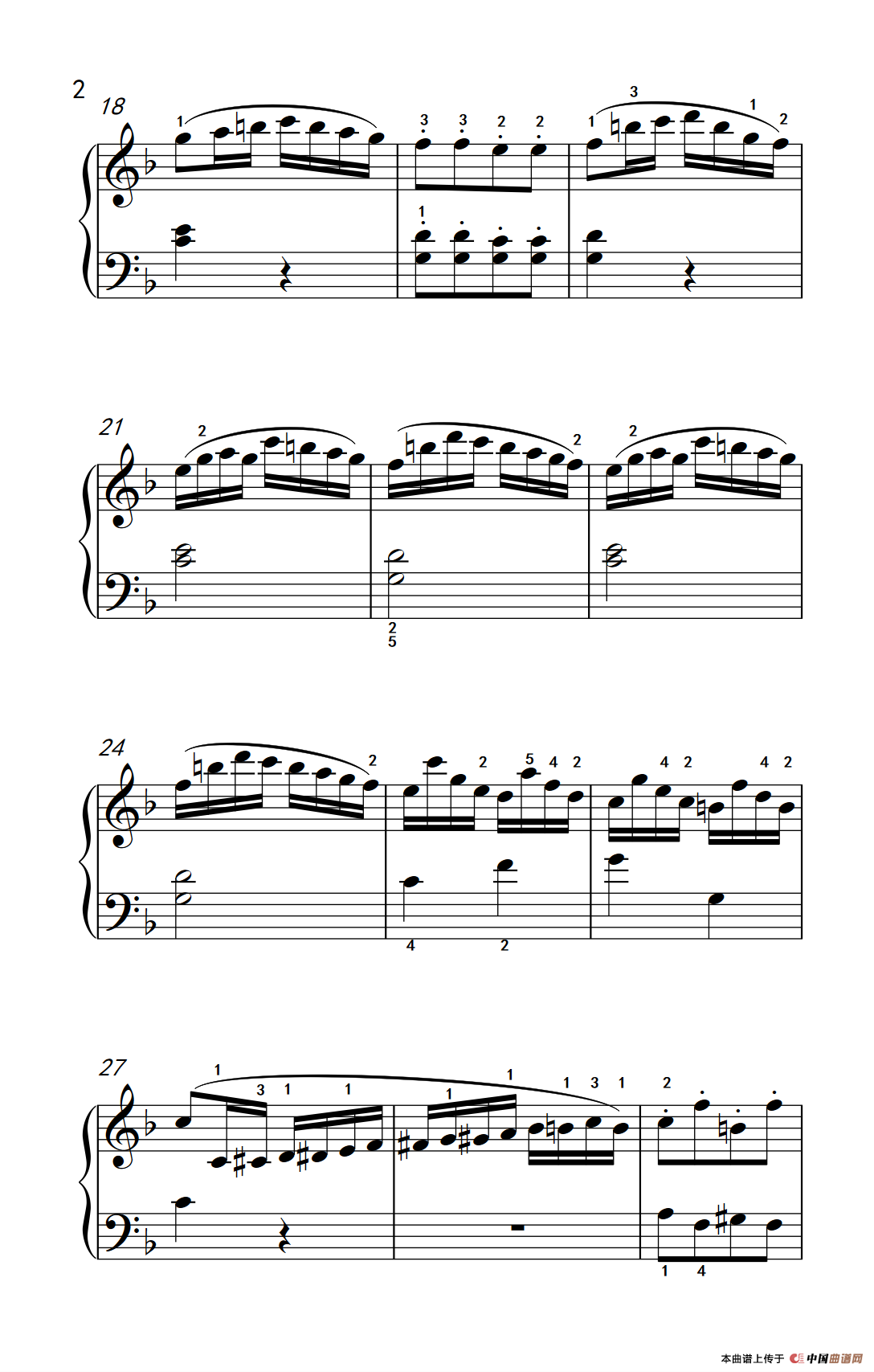 第五级 2.回旋曲（中央音乐学院 钢琴（业余）考级教程 4-6级）