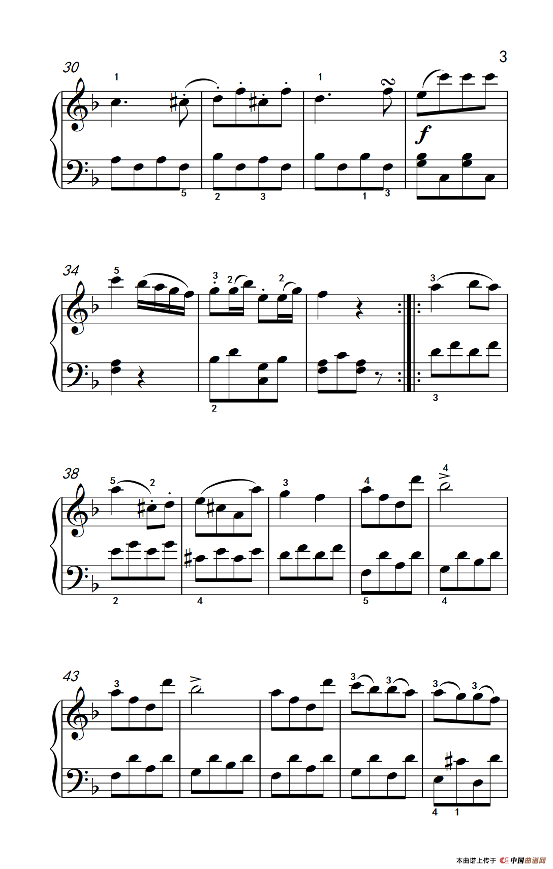 第五级 2.回旋曲（中央音乐学院 钢琴（业余）考级教程 4-6级）